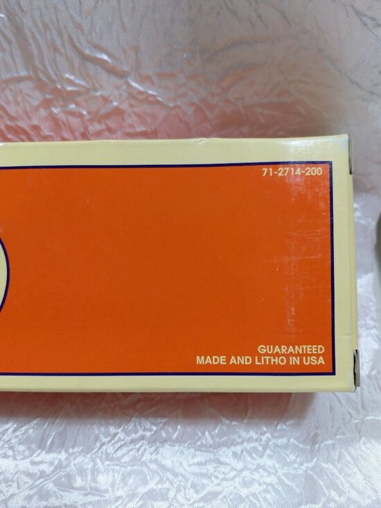 Vtg Lionel Railroader Club Boxcar LC 6464-97 New In Box Orange & Blue - Picture 8 of 9